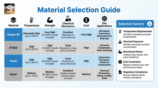 🔬 PI vs PEEK vs PAI vs PVDF: A Comprehensive Comparison of Usage Scenarios and Industrial Grade Models