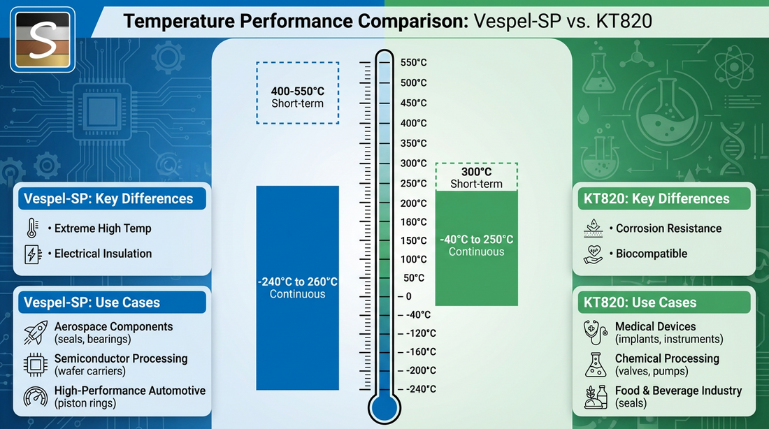 PI vs PEEK Materials: A Comprehensive Comparison of Application Scenarios with DuPont Vespel® and Solvay KetaSpire® KT820 Series