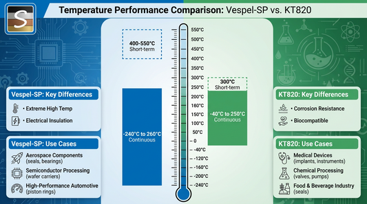 PI vs PEEK Materials: A Comprehensive Comparison of Application Scenarios with DuPont Vespel® and Solvay KetaSpire® KT820 Series